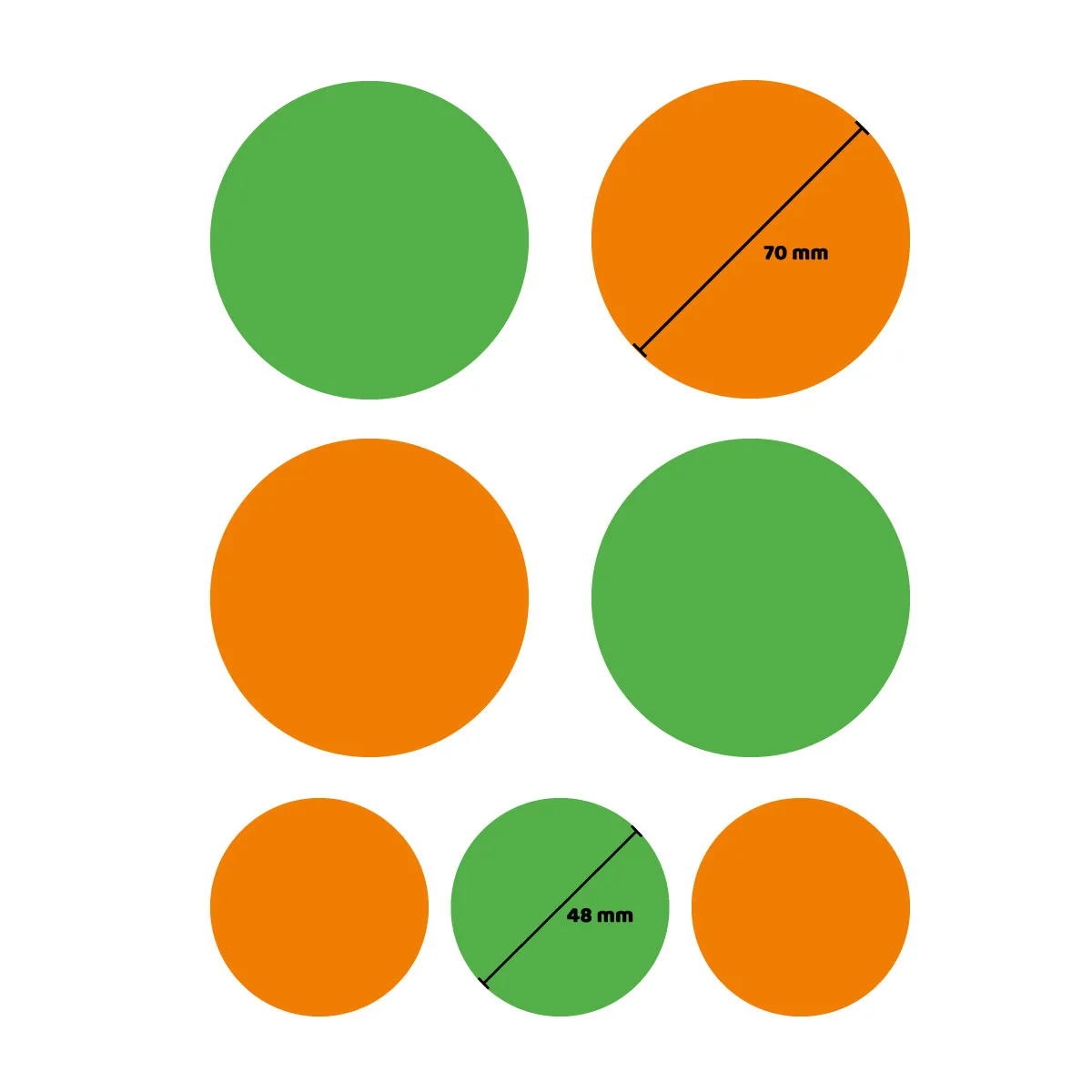 Raamsticker - Confetti